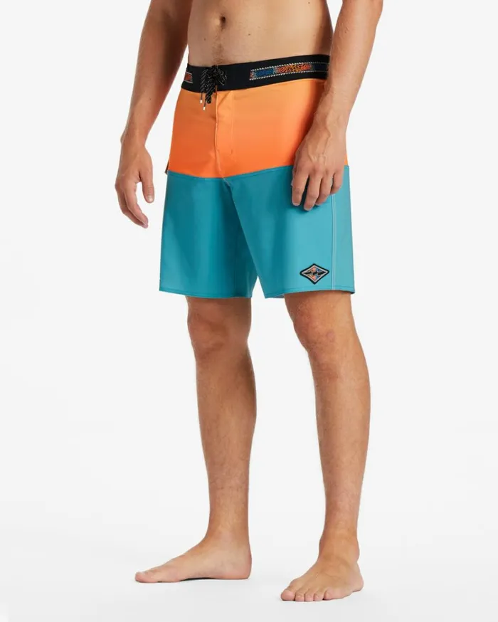 Fifty50 Pro Performance 19034 Boardshorts Aqua Men Billabong Side Pockets