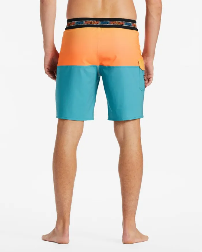 Fifty50 Pro Performance 19034 Boardshorts Aqua Men Billabong Side Pockets