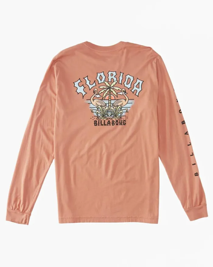 Flamingo Arch TShirt Guava Men Billabong TShirts