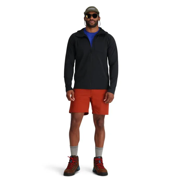 Fleece Mens Spyder Matrix Gridweb Hoodie 8211 Black