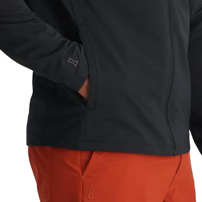 Fleece Mens Spyder Matrix Gridweb Hoodie 8211 Black