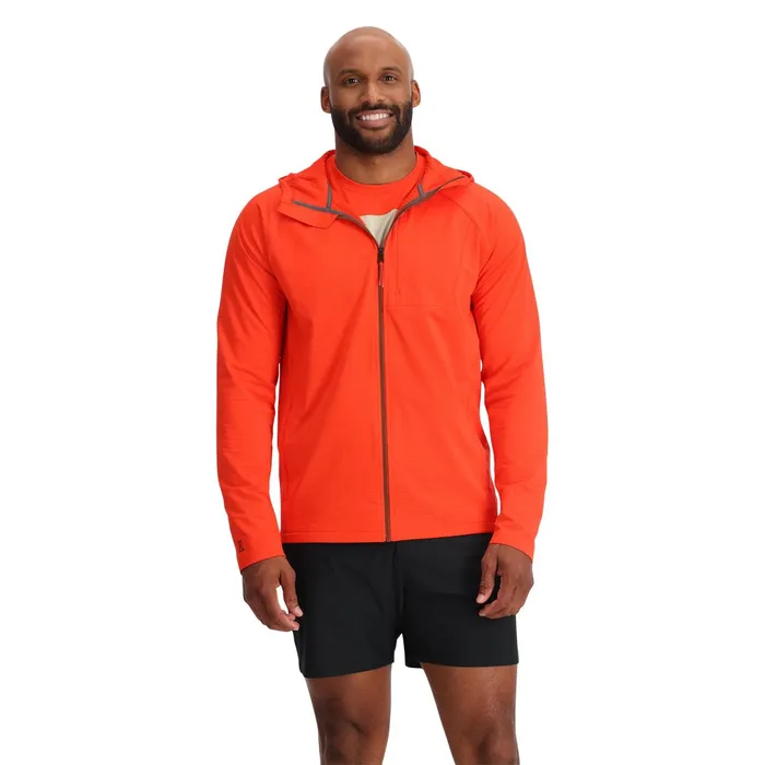 Fleece Mens Spyder Matrix Gridweb Hoodie 8211 Twisted Orange