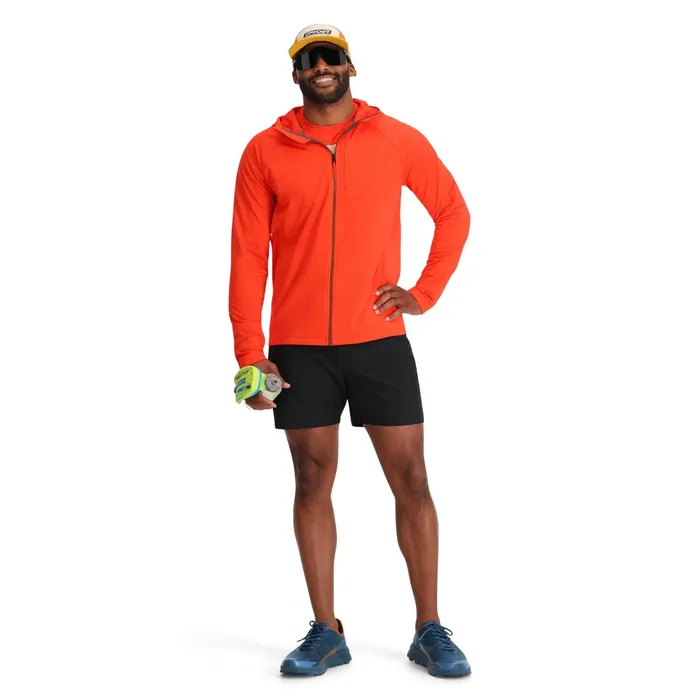 Fleece Mens Spyder Matrix Gridweb Hoodie 8211 Twisted Orange