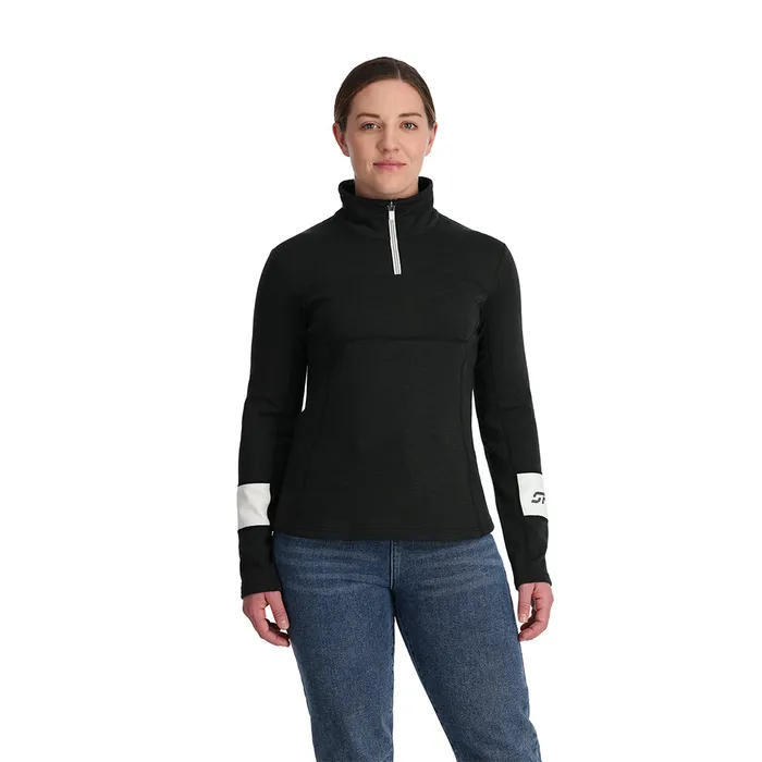 Fleece Womens Spyder Speed Half Zip 8211 Black
