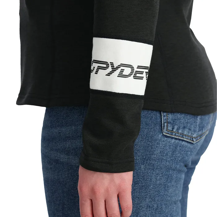 Fleece Womens Spyder Speed Half Zip 8211 Black