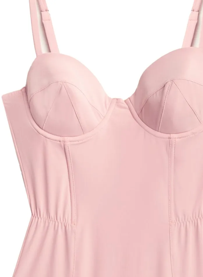 Fleur Du Mal Bodysuits Women Eco Luxe Jersey Bullet Bodysuit Rose Pink Fleur Du Mal Bodysuits Women Eco Luxe Jersey Bullet Bodysuit Rose Pink