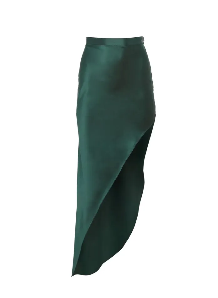 Fleur Du Mal Bottoms Women High Slit Skirt Envy Fleur Du Mal Bottoms Women High Slit Skirt Envy