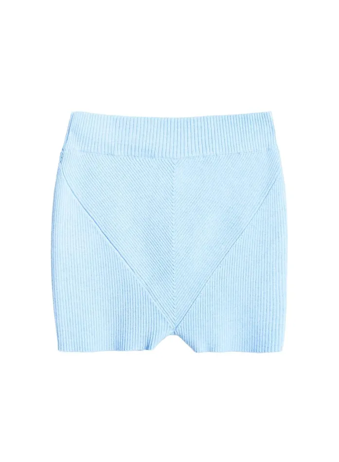 Fleur Du Mal Bottoms Women Knit Rib Short Ice Queen Fleur Du Mal Bottoms Women Knit Rib Short Ice Queen