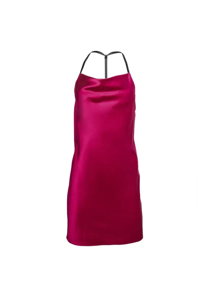 Fleur Du Mal Dresses Women TBack Cowl Slip Magenta Fleur Du Mal Dresses Women TBack Cowl Slip Magenta