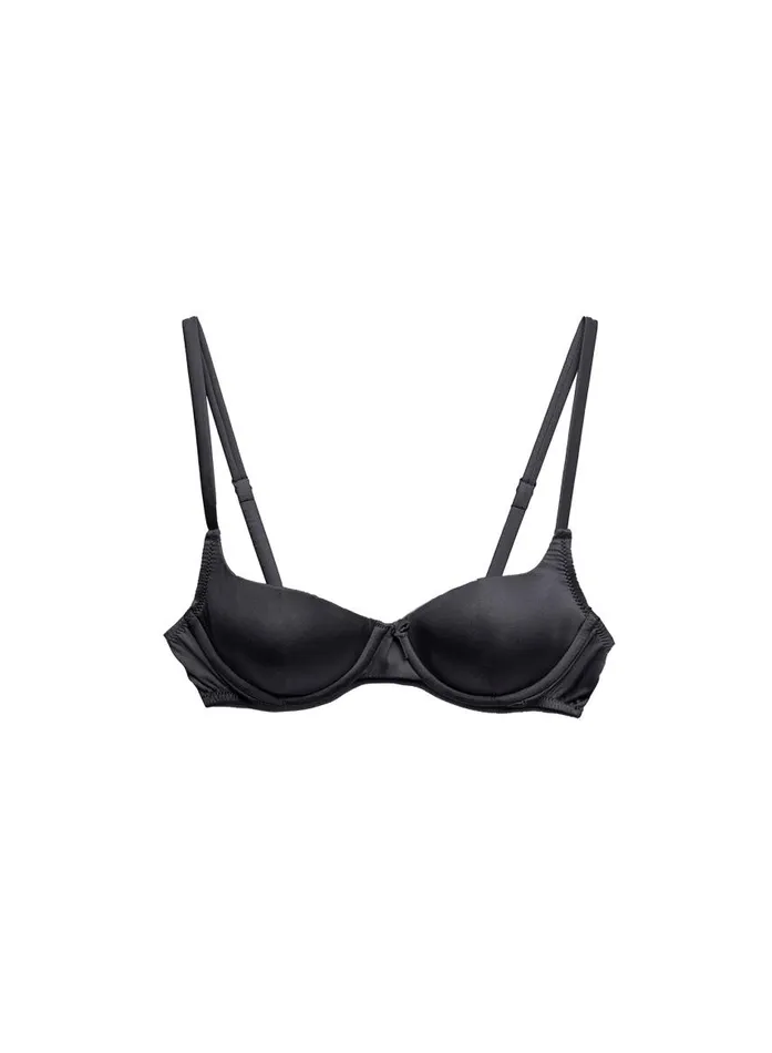 Fleur Du Mal Essentials Bras Women Seamless Luxe Balconette Bra Black Fleur Du Mal Essentials Bras Women Seamless Luxe Balconette Bra Black