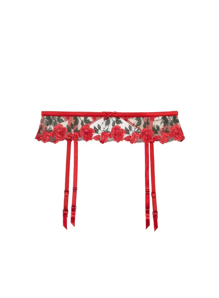 Fleur Du Mal Garters and Belts Women Roses U0026 Thorns Garter Rouge Fleur Du Mal Garters and Belts Women Roses U0026 Thorns Garter Rouge
