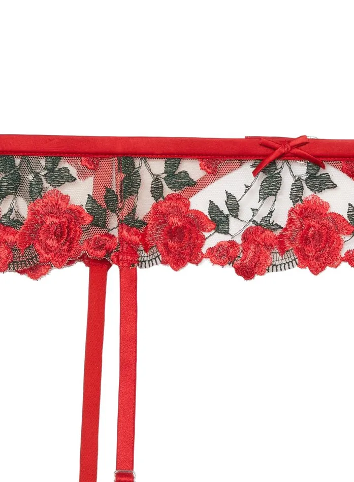 Fleur Du Mal Garters and Belts Women Roses U0026 Thorns Garter Rouge Fleur Du Mal Garters and Belts Women Roses U0026 Thorns Garter Rouge