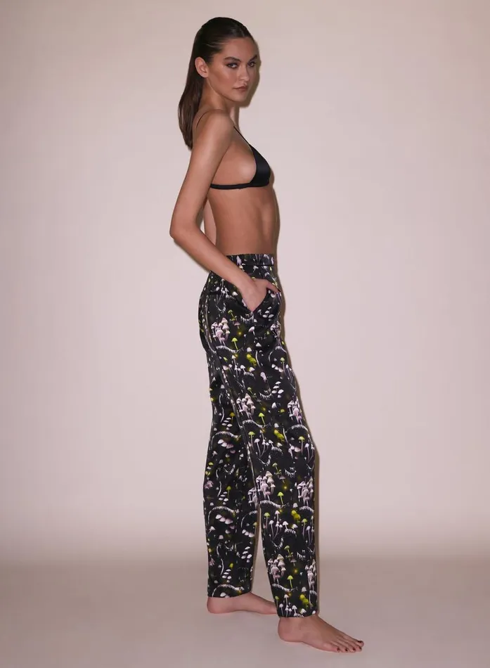 Fleur Du Mal Loungewear Women Ethereal Mushroom PJ Pant Ethereal Mushroom Print Fleur Du Mal Loungewear Women Ethereal Mushroom PJ Pant Ethereal Mushroom Print