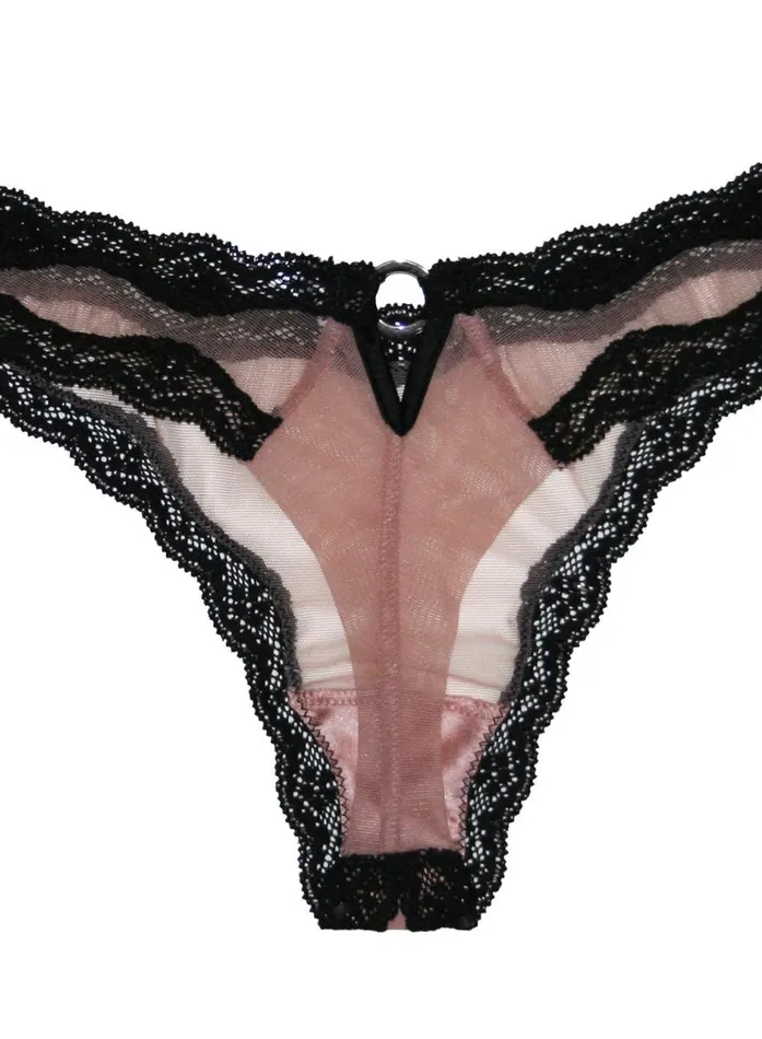 Fleur Du Mal Pleasure Women Sheer Tulle Thong Petal Fleur Du Mal Pleasure Women Sheer Tulle Thong Petal