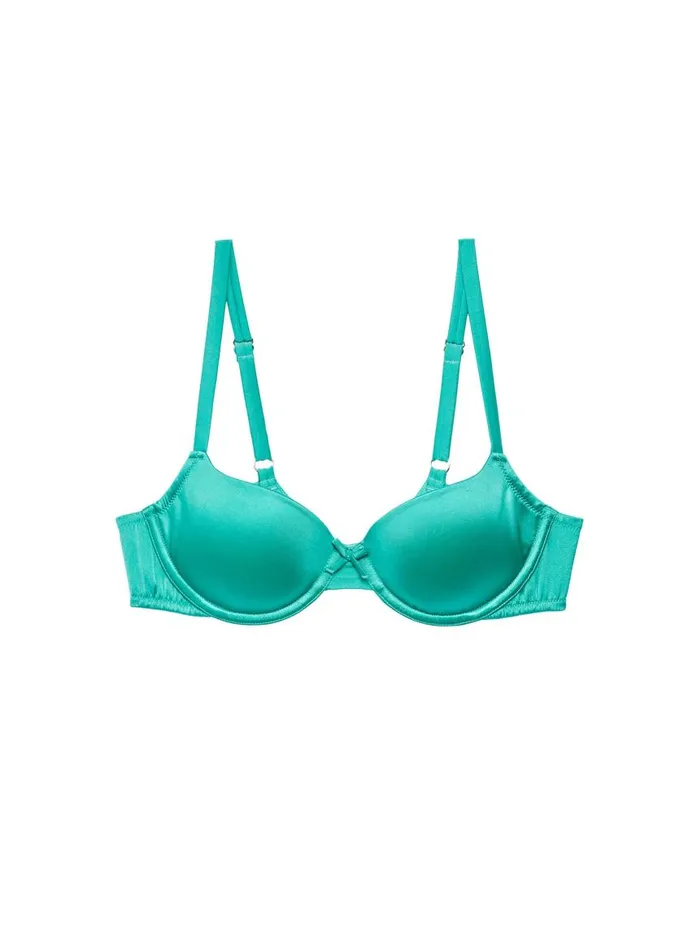 Fleur Du Mal Underwire Bras Women Seamless Luxe Balconette Bra Sea Glass