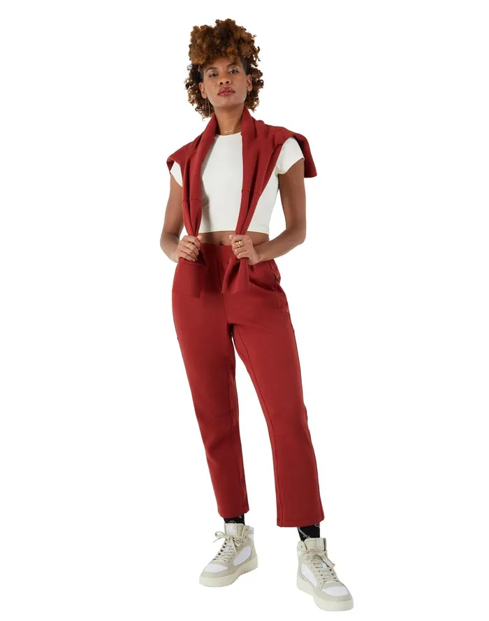 Flex Pants Debossed C Logo 27034 Autumn Clay Women Champion Pants