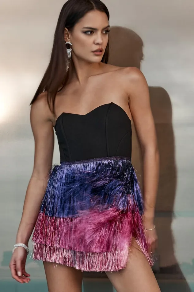 Flossie Mini Dress 8211 Sweetheart Fringe Layered Dress In Black Women Showpo Curve Clothes Flossie Mini Dress 8211 Sweetheart Fringe Layered Dress In Black Women Showpo Curve Clothes