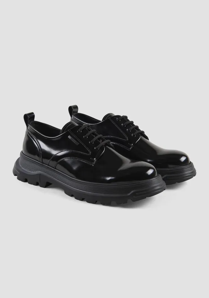 Formal Shoes Men Antony Morato Farhan Derby Shoe In Faux Leather Black