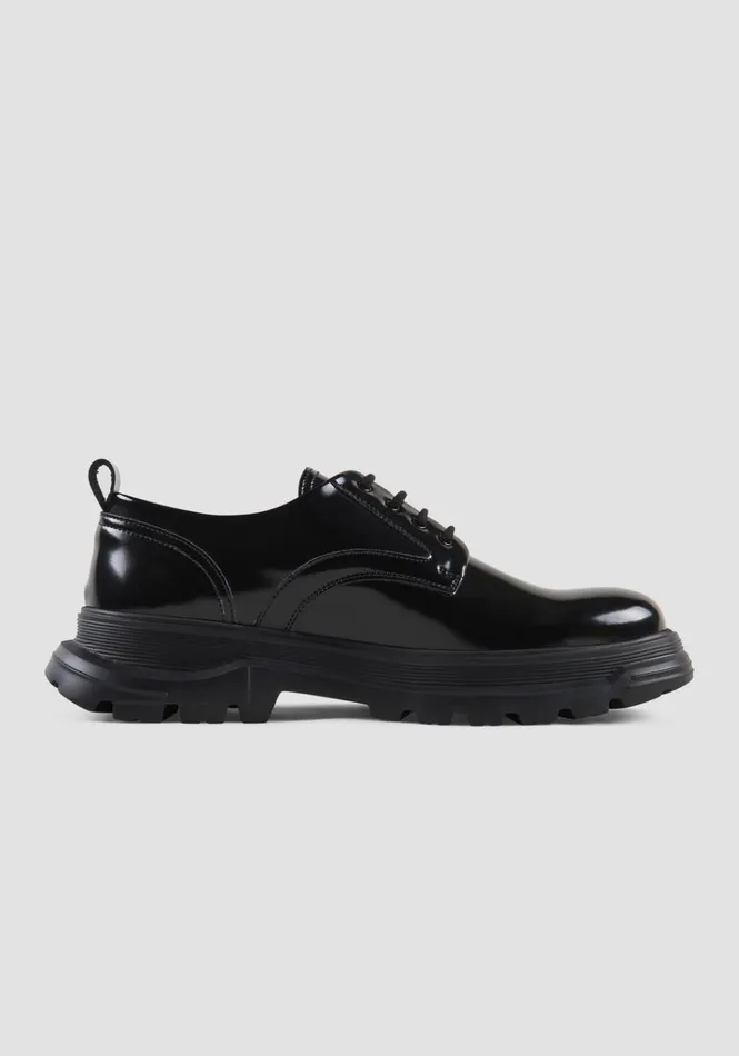 Formal Shoes Men Antony Morato Farhan Derby Shoe In Faux Leather Black