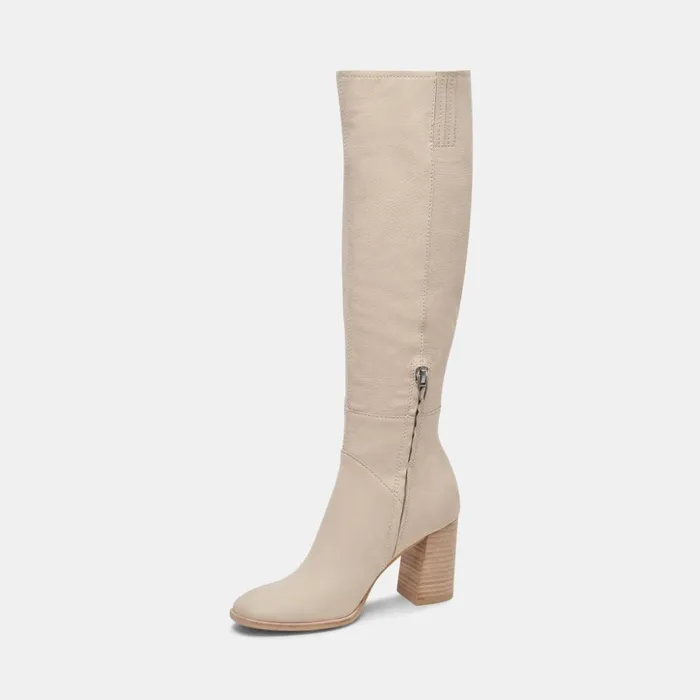 Fynn Wide Calf Boots Sand Nubuck Women Dolce Vita Boots and Booties