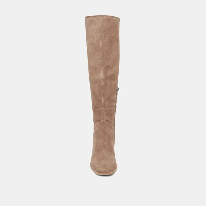 Fynn Wide Calf Boots Truffle Suede Women Dolce Vita Boots and Booties
