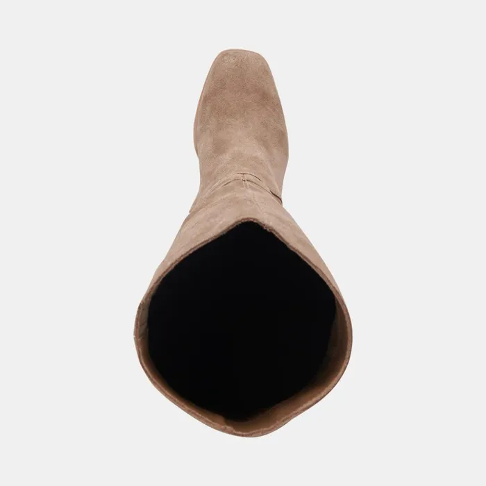 Fynn Wide Calf Boots Truffle Suede Women Dolce Vita Boots and Booties