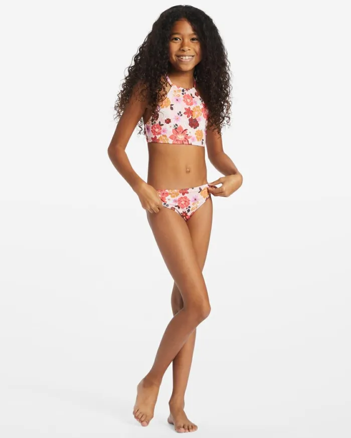 Girl039s A Dream Away High Neck Set Bikini Set Multi Kids Billabong Girls039 Swimwear