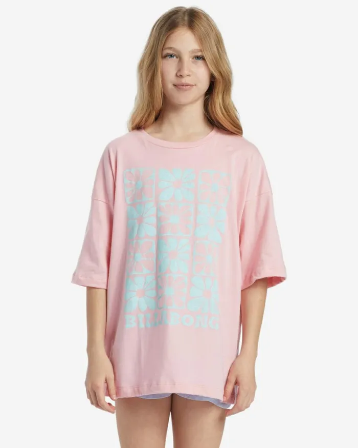 Girl039s Flower Power TShirt Light Sorbet Kids Billabong Girls039 Tops and Tees