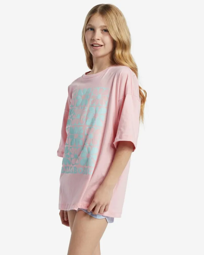 Girl039s Flower Power TShirt Light Sorbet Kids Billabong Girls039 Tops and Tees