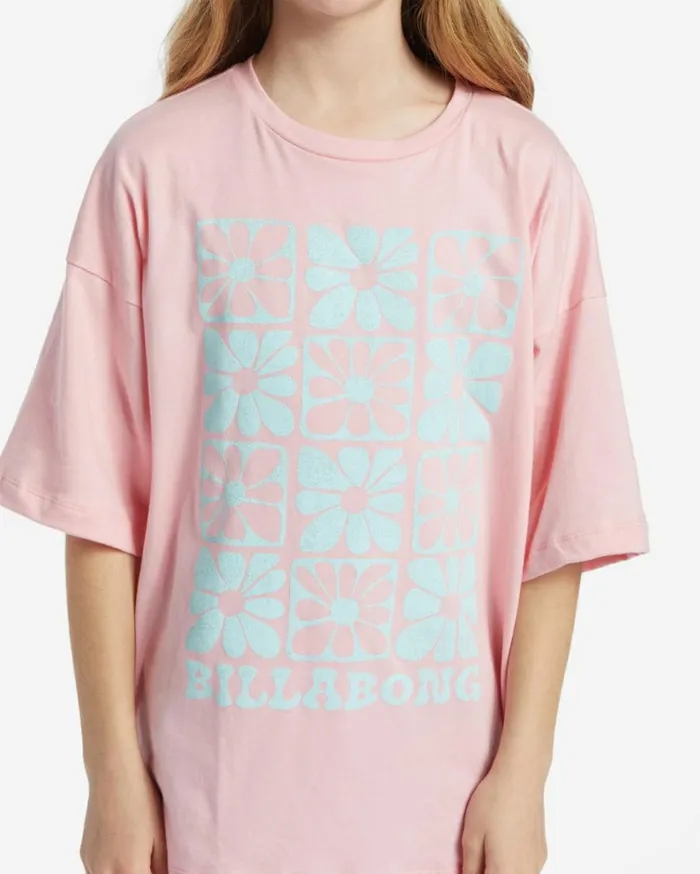 Girl039s Flower Power TShirt Light Sorbet Kids Billabong Girls039 Tops and Tees
