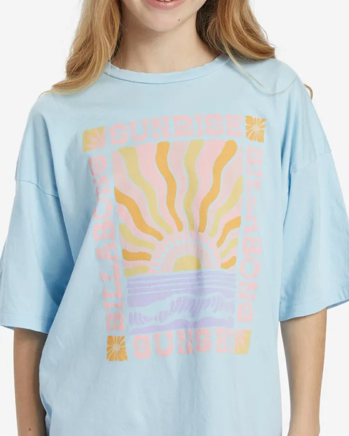 Girl039s Sunrise To Sunset TShirt Bliss Blue Kids Billabong Girls039 Tops and Tees