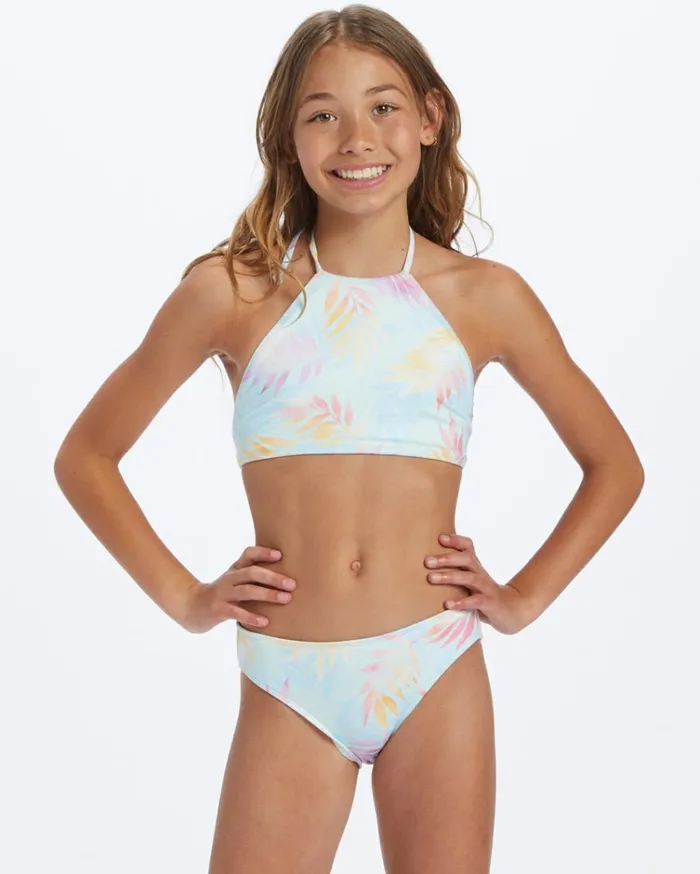 Girl039s Sweet Tropic High Neck Set Bikini Set Sweet Mint Kids Billabong Girls039 Swimwear