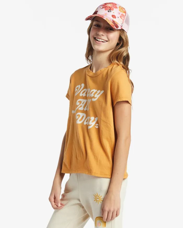 Girl039s Vacay All Day TShirt Golden Rays Kids Billabong Girls039 Tops and Tees