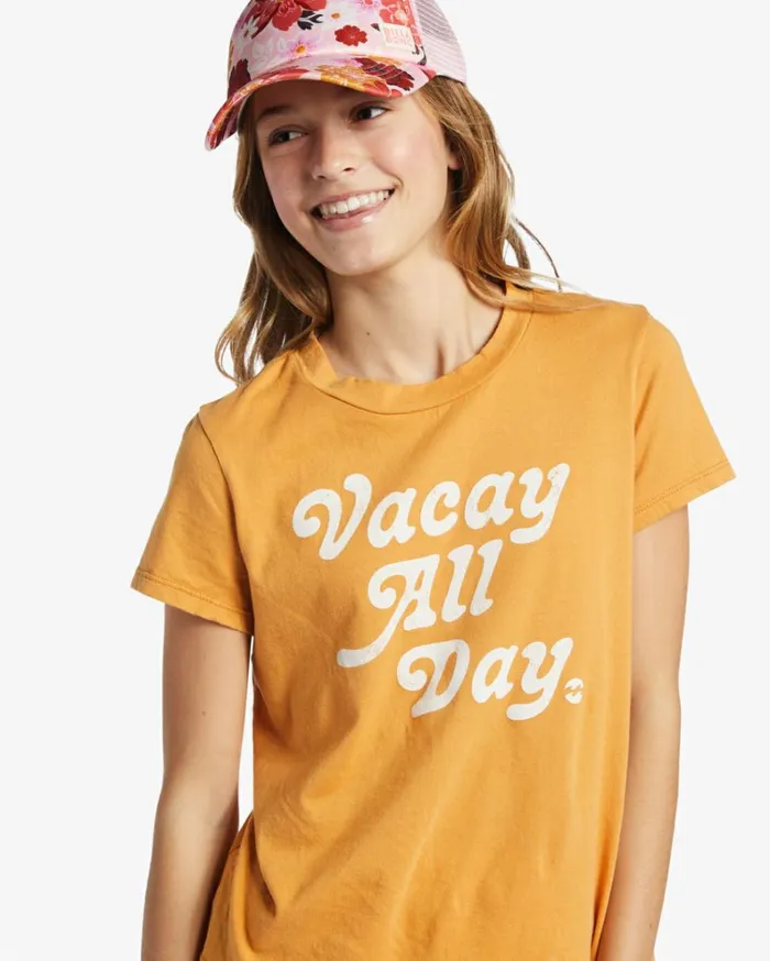 Girl039s Vacay All Day TShirt Golden Rays Kids Billabong Girls039 Tops and Tees