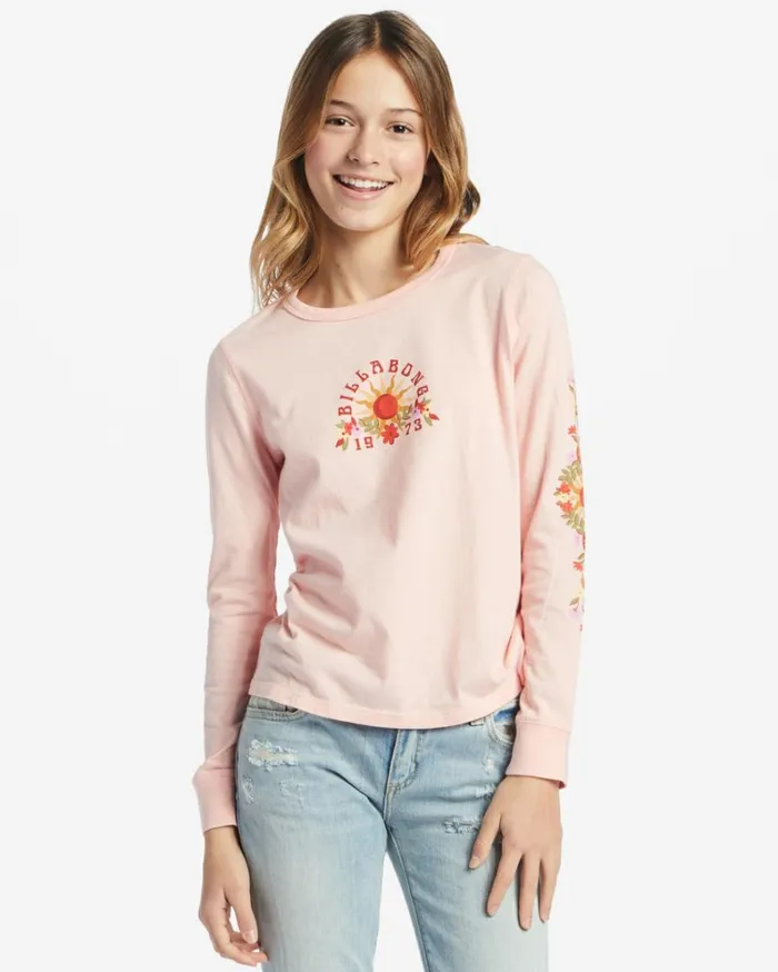 Girl039s Wild Flowers Bloom TShirt Soft Blush Kids Billabong Girls039 Tops and Tees