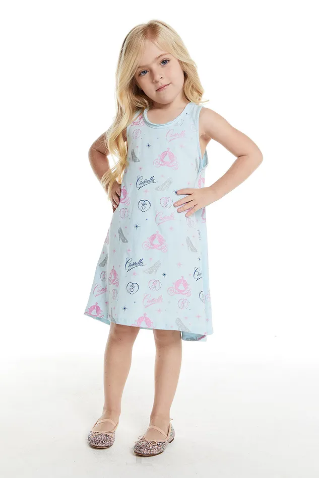 Girls Chaser Brand Disney Cinderella Glitter Carriage Dresses and Skirts