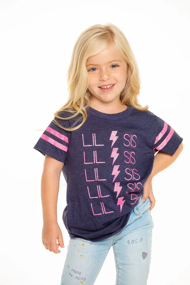 Girls Chaser Brand Lil Sis Short Sleeve Tee Tops