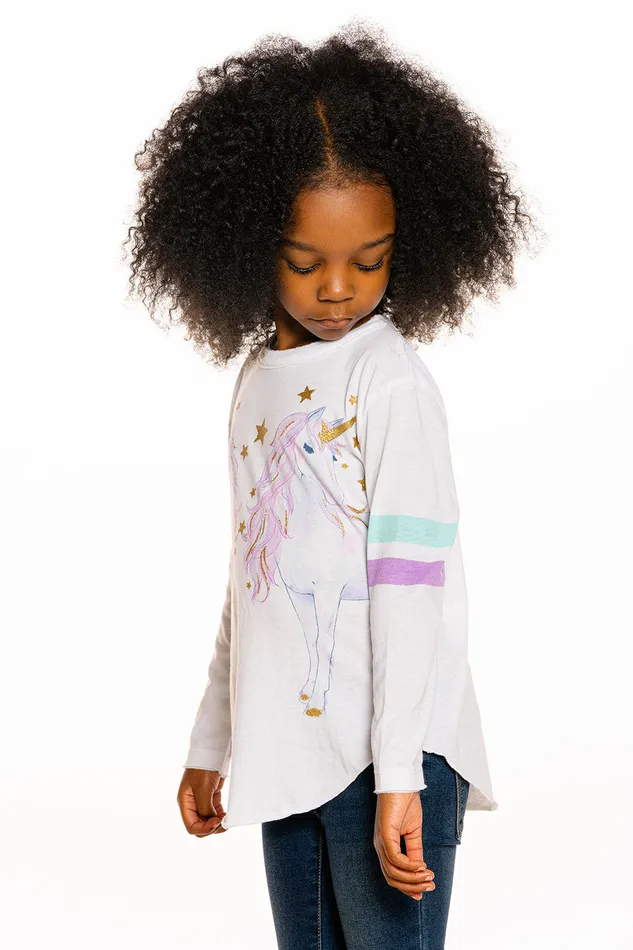 Girls Chaser Brand Unicorn Stars Tops Girls Chaser Brand Unicorn Stars Tops