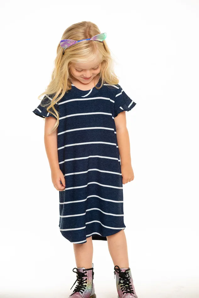 Girls Dresses and Skirts Chaser Brand Cozy Knit Ruffle Short Sleeve Shirttail Mini Dress in Stripe Girls Dresses and Skirts Chaser Brand Cozy Knit Ruffle Short Sleeve Shirttail Mini Dress in Stripe