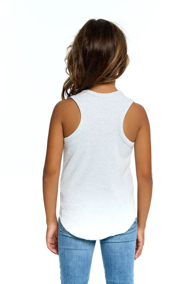 Girls Linen Rib Racer Tank Tops Chaser Brand Girls Linen Rib Racer Tank Tops Chaser Brand