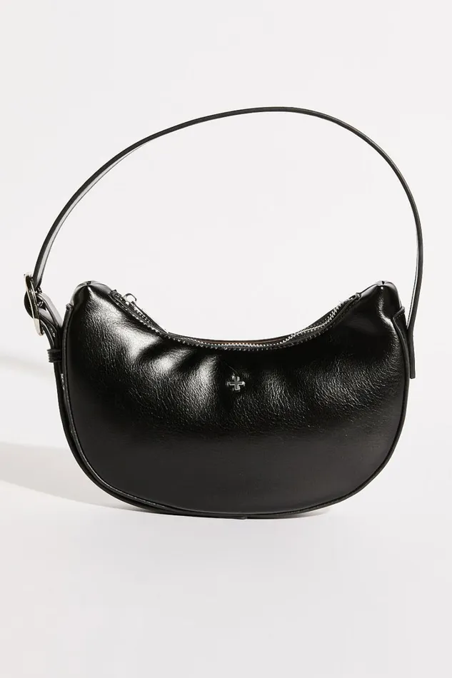 Goldie Shoulder Bag In Black PU Women Showpo Bags