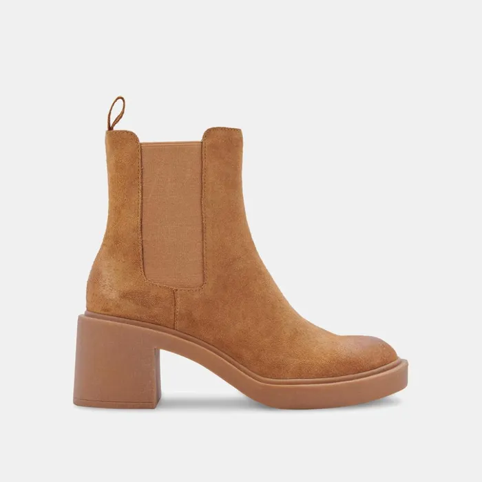 Gunner Booties Brown Suede Women Dolce Vita Boots and Booties