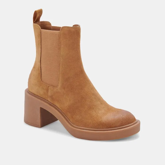 Gunner Booties Brown Suede Women Dolce Vita Boots and Booties