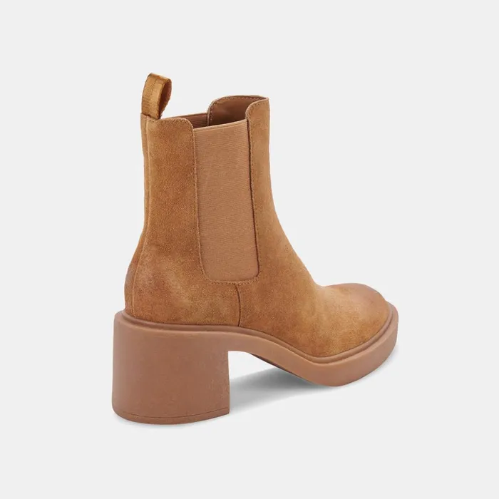 Gunner Booties Brown Suede Women Dolce Vita Boots and Booties
