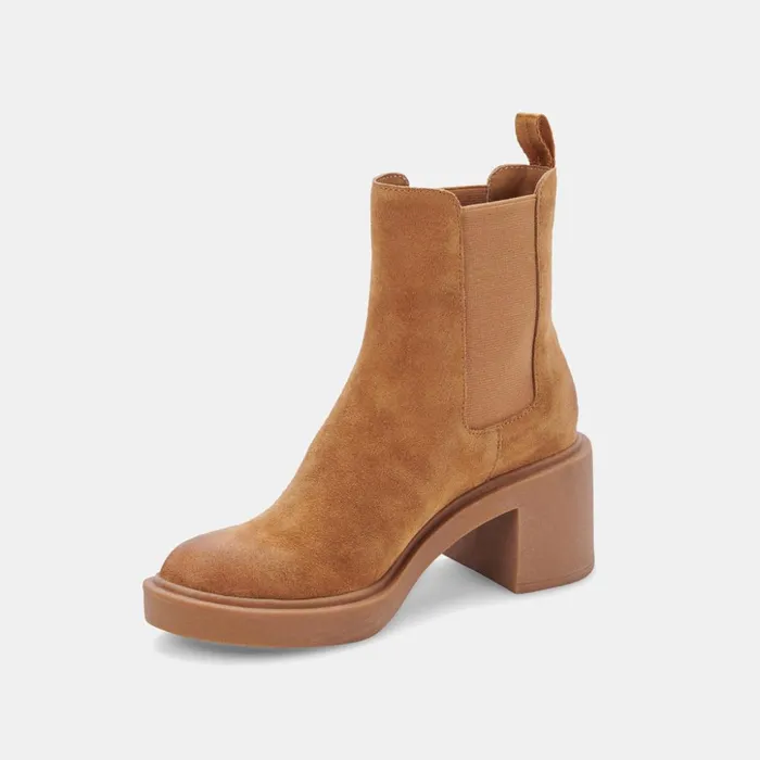 Gunner Booties Brown Suede Women Dolce Vita Boots and Booties