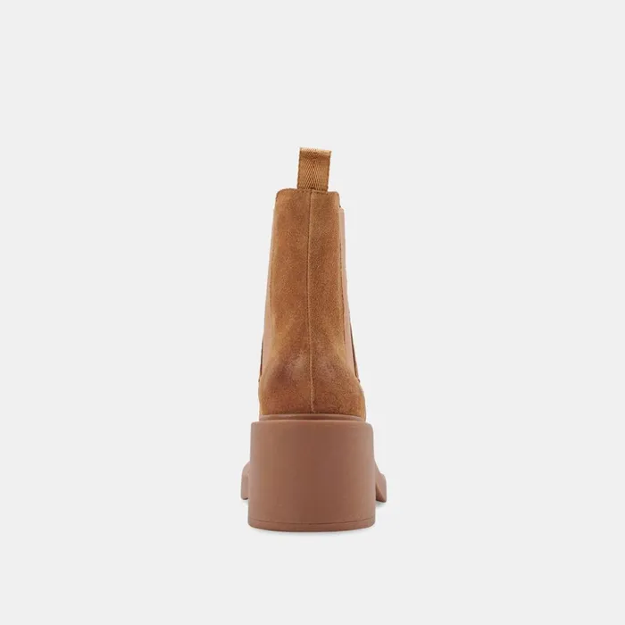 Gunner Booties Brown Suede Women Dolce Vita Boots and Booties