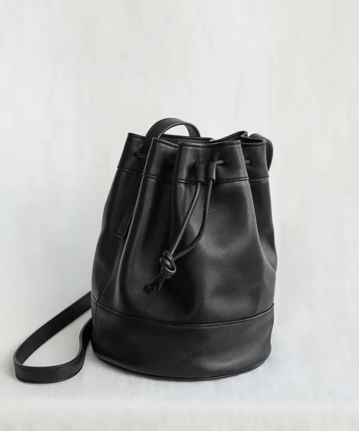 Handbags and Clutches Women Jenni Kayne Mini Leather Drawstring Bag Black
