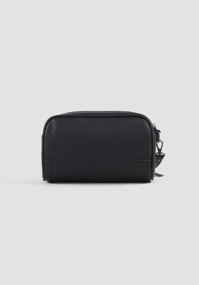 Handbags Men Antony Morato Pouch In Faux Leather Black