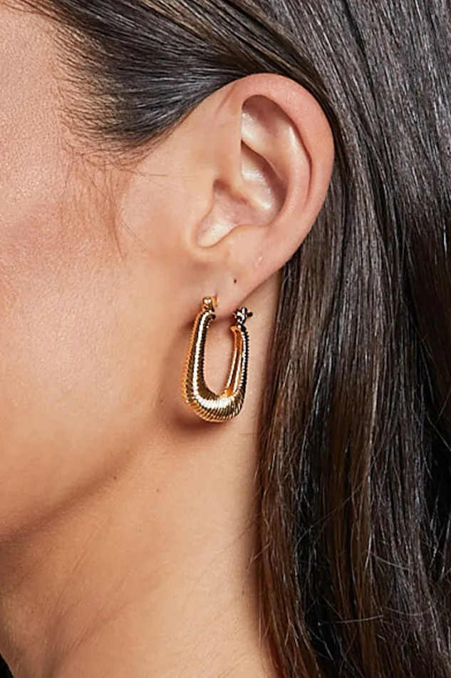 Hannah Earrings 8211 Square Hoop Earrings In Gold Women Showpo Earrings