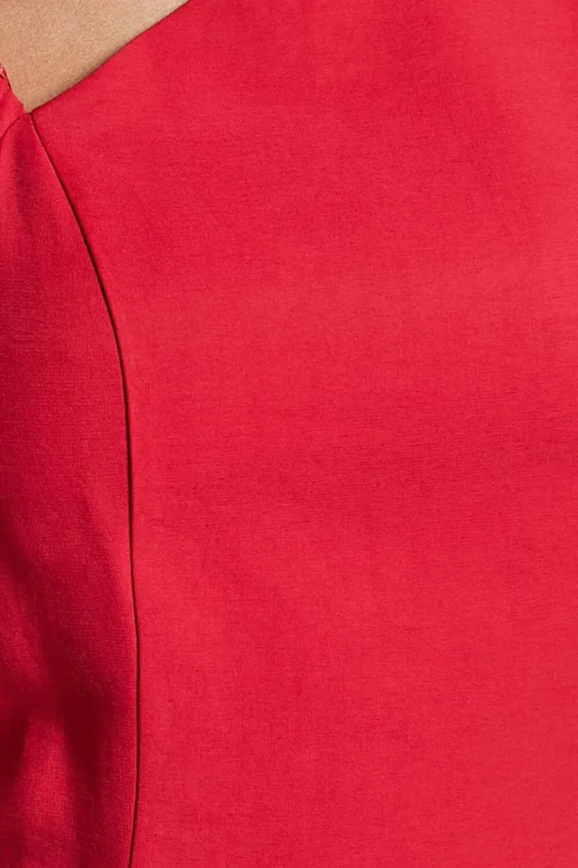 Harlow Mini Dress 8211 Asymmetric Puff Sleeve Flare Dress In Red Women Showpo Dresses